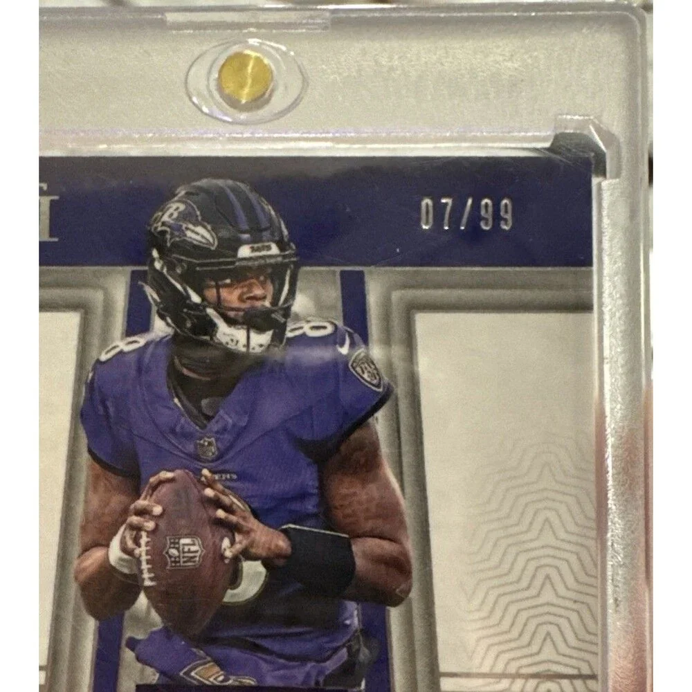 2023 National Treasures LAMAR JACKSON 07/99 INSANE Sunday Treasures Ravens